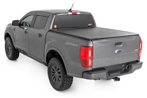 Ford Ranger Soft Roll Up Bed Cover - Rough Country - Matte Black - '19-'23 Ford Ranger Soft Roll Up Bed Cover - Rough Country - Matte Black - '19-'23